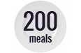 Provide 200 meals