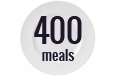 Provide 400 meals