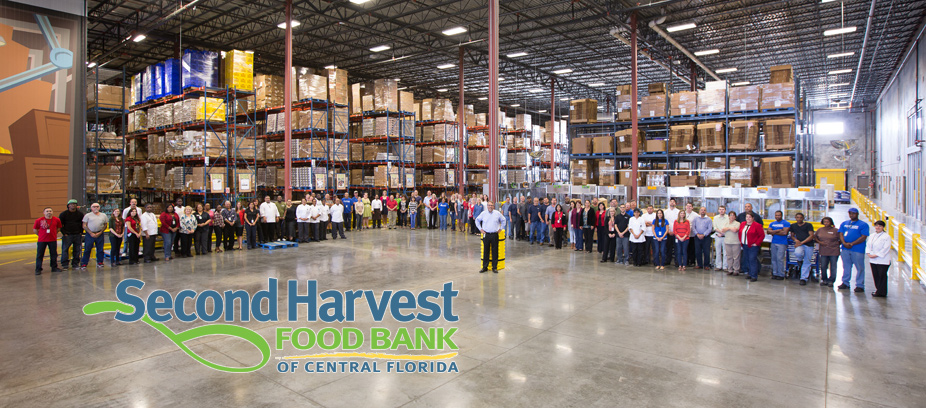 Second Harvest Food Bank staff in our warehouse